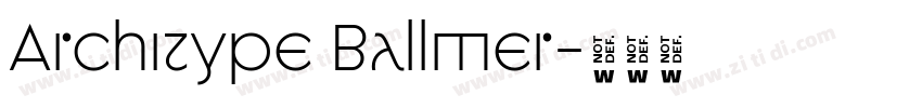 Architype Ballmer字体转换